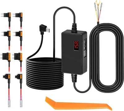 Dash Cam Hardwire Kit - Auto Camera Oplader - Parkeerbewaking - Onderspanningsbeveiliging - 5V 3A - zwart