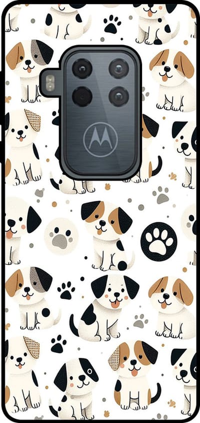 Smartphonica Telefoonhoesje Geschikt voor Motorola One Zoom met honden opdruk - TPU backcover case dog design geschikt voor Motorola One Zoom