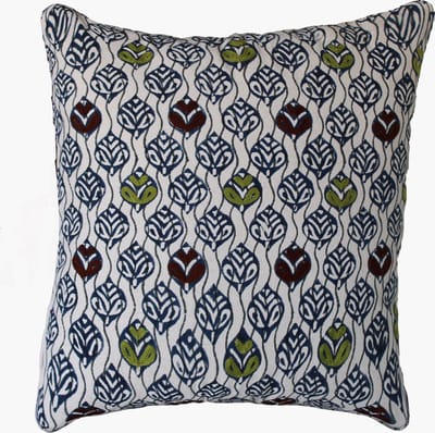 Kussenshoes | woonkamer | kussenhoes 45x45cm | kussensloop | sierkussens | cushion cover | katoen | Hand blocked print