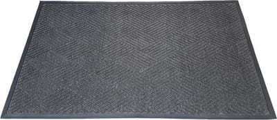 Schoonloopmat Brush Clean 90x150 cm - Deurmat / Entreemat - Grijs