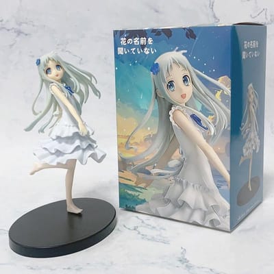 Anime Anohana: De Bloem Die We Die Dag Zagen Menma Meiko Honma Actiefiguren Model Speelgoed 16cm no box gray