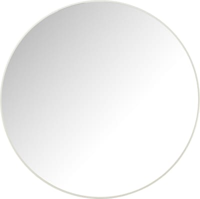 J-Line spiegel Rond - glas/metaal - wit - large - Ø 90 cm
