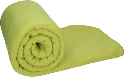 Luxe Fleece Plaid/Kruipdeken 140x190 cm - Zacht en Warm Grasgroen