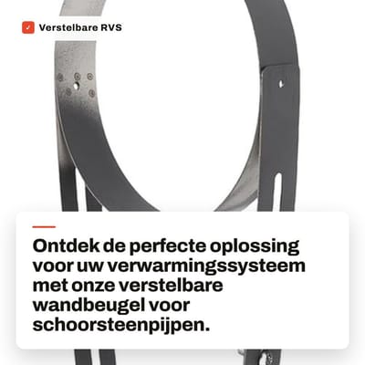 Dailygoods- Schoorsteenpijp Beugel - Verstelbare Wandmontage - Hoogtemperatuur Bestendig - Roestvrij Staal - Hanger voor Verwarmingssysteem - 11 Inch Lengte - Rookafvoer