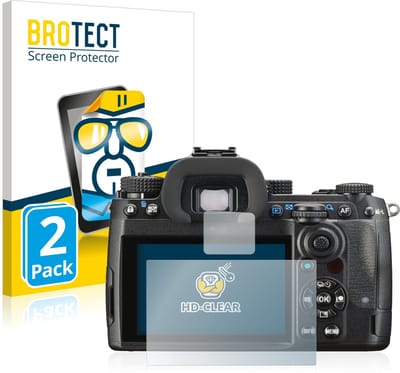 BROTECT - Screenprotector voor Pentax K-3 Mark III - Folie Beschermfolie transparant 2 Stuks