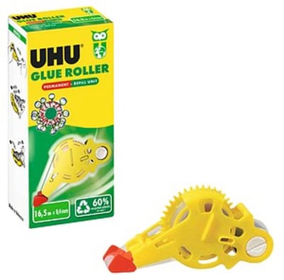 UHU Navullijmroller | Permanente Lijmroller Navulling 8,4 mm x 16,5 m | Voor Papier, Karton & Foto’s | 1 Stuk