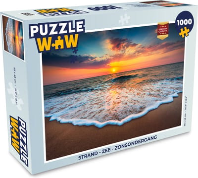 Puzzel Strand - Zee - Zonsondergang - Legpuzzel - Puzzel 1000 stukjes volwassenen