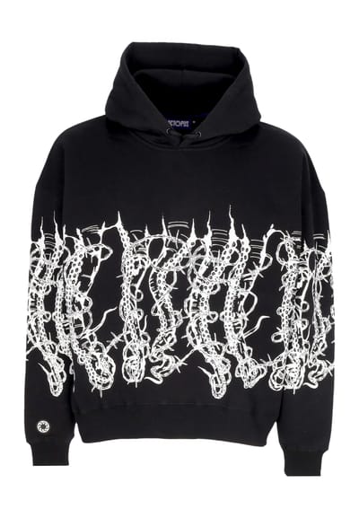 Mannen Hoodie Barbed Wire Hoodie zwart