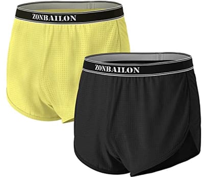 Ademende Mannen Trunk Boxer Ondergoed met Zijsplit - 1-3 Pack Sneldrogend Comfortabel