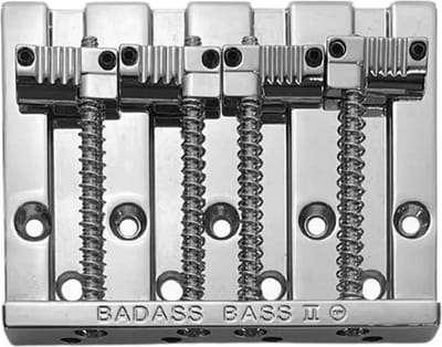 Allparts BB3342010 Leo Quan Badass II 4-snarige basbrug – Chroom