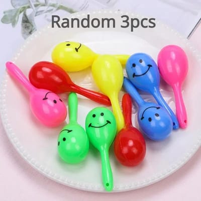 Lot de 3 hochets pour perroquets, marteau de sable, boule de sable, morsures d'oiseaux, jouets d'entraînement interactifs, accessoires pour animaux de compagnie, jouets pour oiseaux yellow