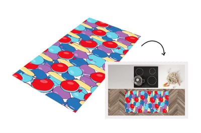 Keukenloper - Loper keuken - Ballonnen - Patronen - Feest - 120x60 cm - Keukenloper vinyl