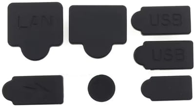 Dustpluggen geschikt voor Playstation 5 - Siliconen StofPluggen - 7-delig- USB Interface - Anti-stofkap Cover - Geen stof meer in jouw Playstation - Zwart - CHPN