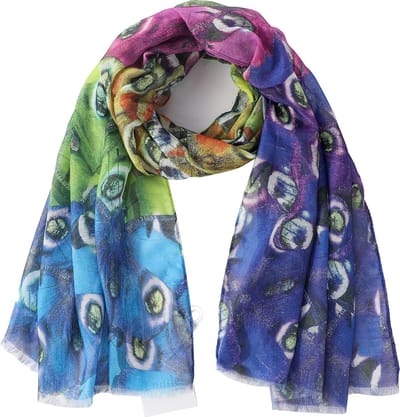 Emilie scarves - sjaal - prin vrolijk - pauwenveer - vlinders