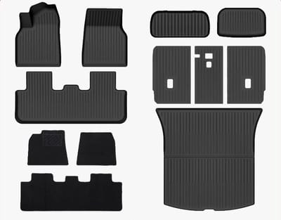 Tesla Model Y Juniper 2025+Ecoline Complete Mattenset Rubber + Velours – Interieur Accessoires
