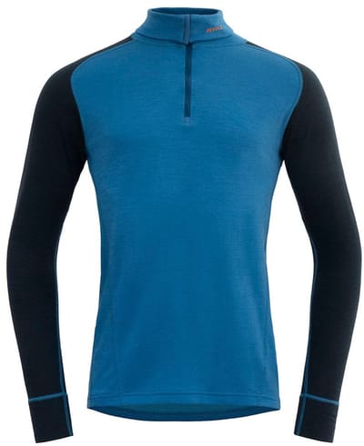 Devold Of Norway Duo Active Merino 205 Half Rits Lange Mouw T-shirt Blauw L Man