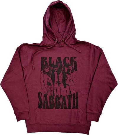 Black Sabbath - Band & Logo Hoodie/trui - S - Rood