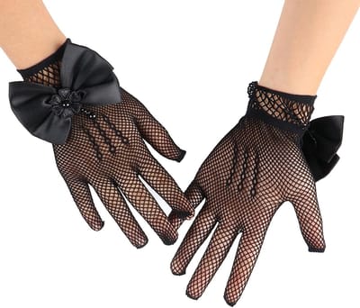 Elegante Bloemenmeisjes Handschoenen voor Bruiloft, Theeparty en Heilige Communie, Geschikt voor 4-12 Jaar
