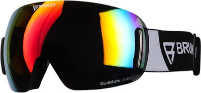 Brunotti - Creek Snow Goggles Unisex - Black - Skibril - Ski Goggles - Revo coated lens - UV400 - ONE SIZE