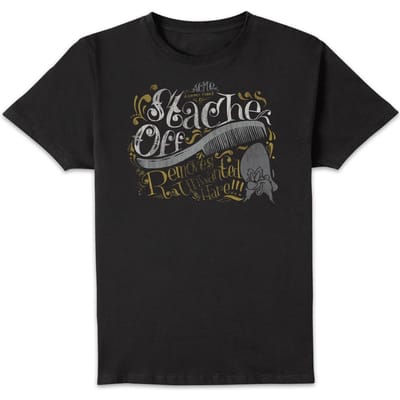 Looney Tunes ACME 'Stache Off Men's T-Shirt - Black - S