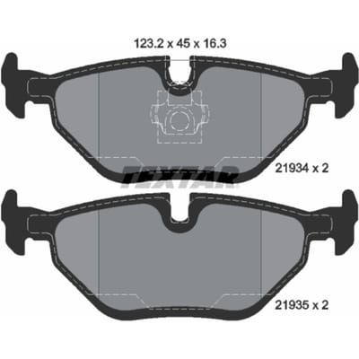 Remblokset TEXTAR 2193404, achter