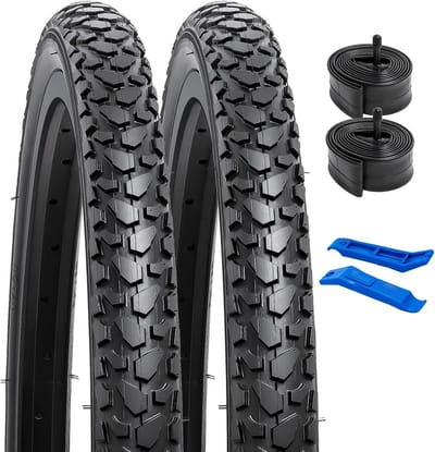 Fietsbanden Set - Banden en Binnenbanden - Mountainbiken Onderhoud - Inklapbaar Ontwerp - 20 Inch - Zwart