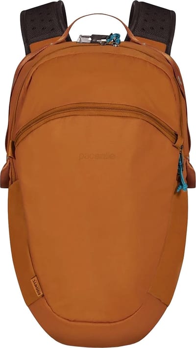 Pacsafe Eco ECONYL® Backpack - 18 L - Rugzak - RFID-blokkerend - Anti-diefstal - Beveiligde Reistas - Geschikt voor 13-inch laptop - Canyon