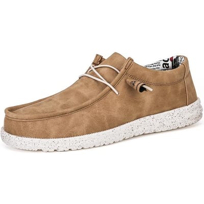 Nouvelles Chaussures de Bateau en Toile pour Homme Extérieur Convertible Mocassins Loafers Mode Décontracté Plates Antidérapantes Chaussures de Pont Grande Taille 48 40 rouge marron