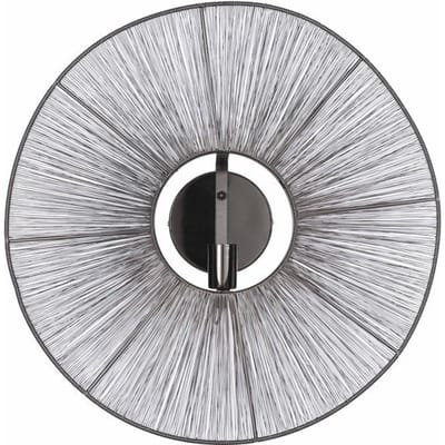 Mica Decorations - Bodil Wandlamp - H18 x Ø60 cm - Metaal - Zwart
