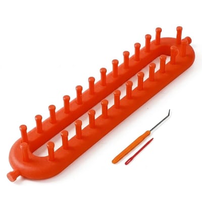 Rode breiringen set kunststof breimachine handbreien kit voor dames en heren met haaknaald en naald loom breien hulpmiddel voor sjaals en accessoires beginners set