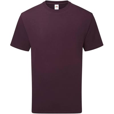 Fruit of the Loom Katoenen uniseks T-shirt voor volwassenen (Donkere Pruim)