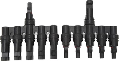 Zonne-aftakconnectoren - Zonnepaneelkabels - Energie Systemen - Waterdicht IP67 - 1 tot 5 - Zwart