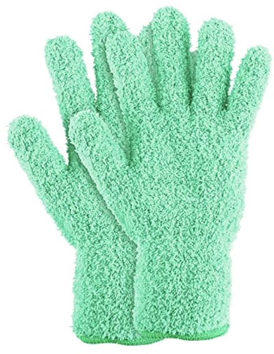 Microvezel Reinigingshandschoenen voor Dames - Wasbare Poetshandschoenen voor Keuken, Auto en Meubels - Groen