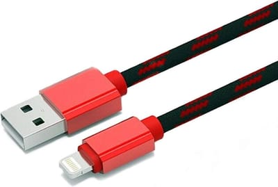 LDNIO - LS23 - geschikt voor: Lightning naar USB oplaad- en datakabel - 2.4A - Rood/Zwart Geschikt voor : Apple iPhone - X / Xs / Xs Max / 11 / 12 Pro / 12 Pro Max / 13 / 13 Pro / 13 Pro Max / 14 / 14 Pro / 14 Pro Max