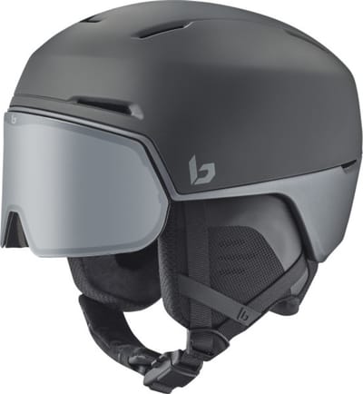 Bollé X-Fusion Skihelm Met Vizier | Black Steel Matte | Photochromic Silver Cat. 1-3 | Maat: 55 - 59 cm