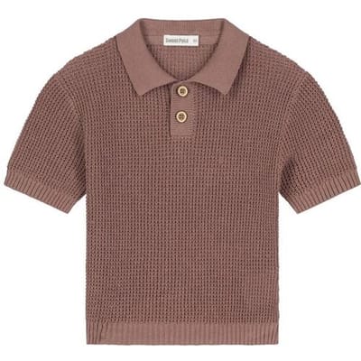 Sweet Petit baby polo Red Brown 56 heren