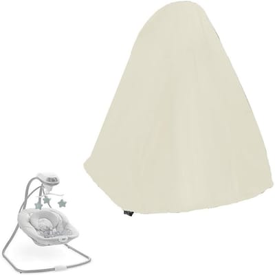 Babyschommelhoes - Schommelbeschermer - Bescherming buiten - Waterdicht Oxford stof - 82 x 78 cm - Zwart