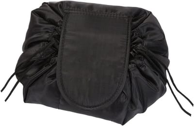 Make-up Tas - Toiletartikelen tas - Reizen Organiseren - Met Trekkoord - Compact Formaat - Zwart