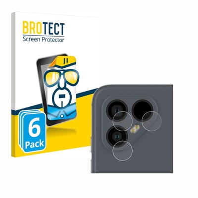 BROTECT - Screenprotector voor Fairphone 4 (ALLEEN Camera Lens) - Folie Beschermfolie transparant 6 Stuks