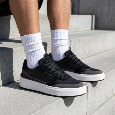 Cruyff Endorsed Tennis Sneakers zwart Leer - Maat 42