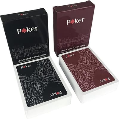 2 stuks/partij Plastic Pokerkaarten Hoge Kwaliteit Texas Hold'em Spellen Waterafstotend En Mat Gepolijst Speelkaarten Entertainment Bordspel