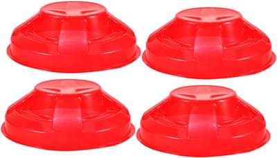 Rookmelder Hoezen - Alarm Beschermers - Veiligheid Verhogend - Stof & Vocht Vrij - 8 Stuks - Rood