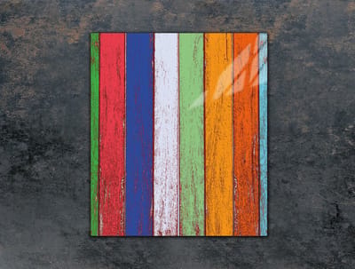 TMK ArtDeko Serie - Snijplank - 45x52 cm - Kleurvol - Glas - Bescherming