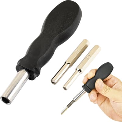Veiligheidsschroevendraaierset voor gameconsoles - nauwkeurige pasvorm - demontagebits - schroefdop - 11*3 cm - 3,8 mm/4,5 mm - voor het demonteren van oudere gameconsoles - zilver