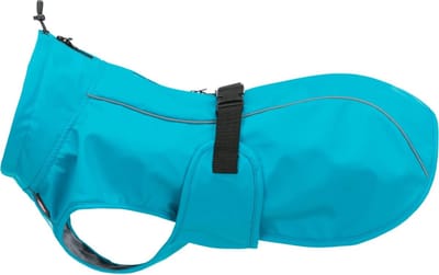 Stunq® Duurzame Regenjas voor Honden - Turquoise met Reflecterende Details en Verstelbare Band