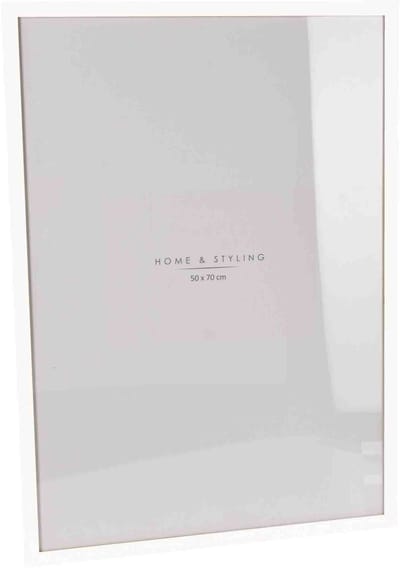 Home & Styling Fotolijst - kunststof - wit - voor een foto van 50 x 70 cm
