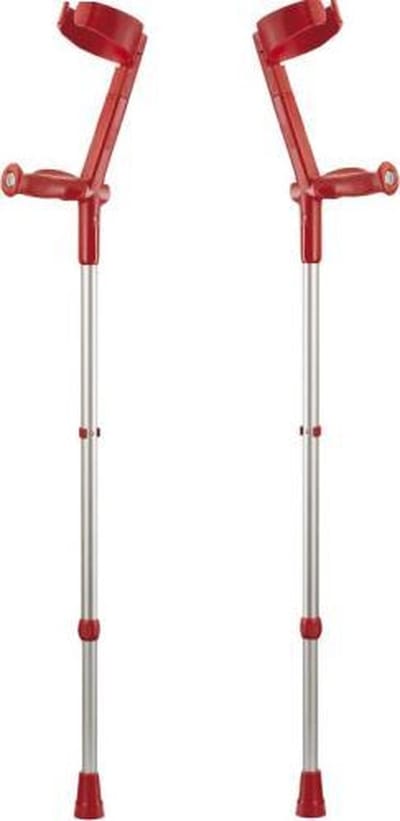 Krukken Met Zachte Handvaten Rood