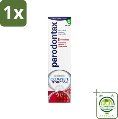 1 x Parodontax - Tandpasta - Complete Protection - Extra Fresh - 75 ml - Tandpasta - Tandvlees - Bloedend Tandvlees - Mondhygiëne - Tandplak