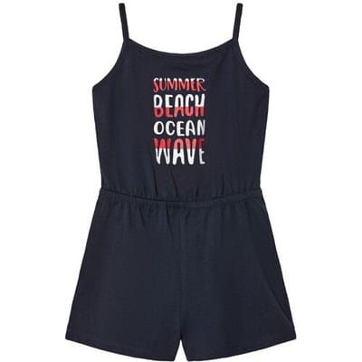 LUPILU Kinder jumpsuit (Marineblauw, 98/104)