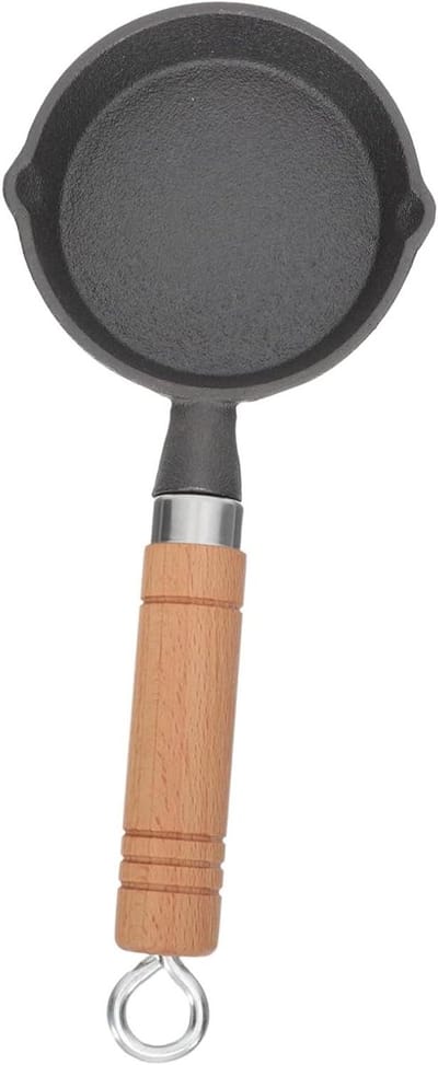 Mini Koekenpan - Omeletpan Ontbijtpan - Eieren Bakken - Antiaanbaklaag - 25 cm - Zwart